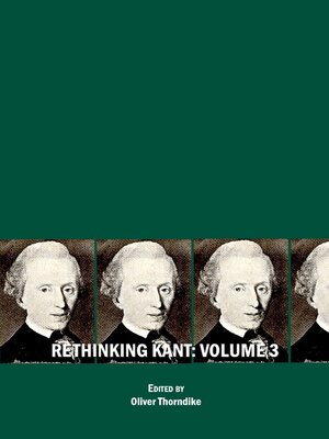 cover image of Rethinking Kant, Volume 3